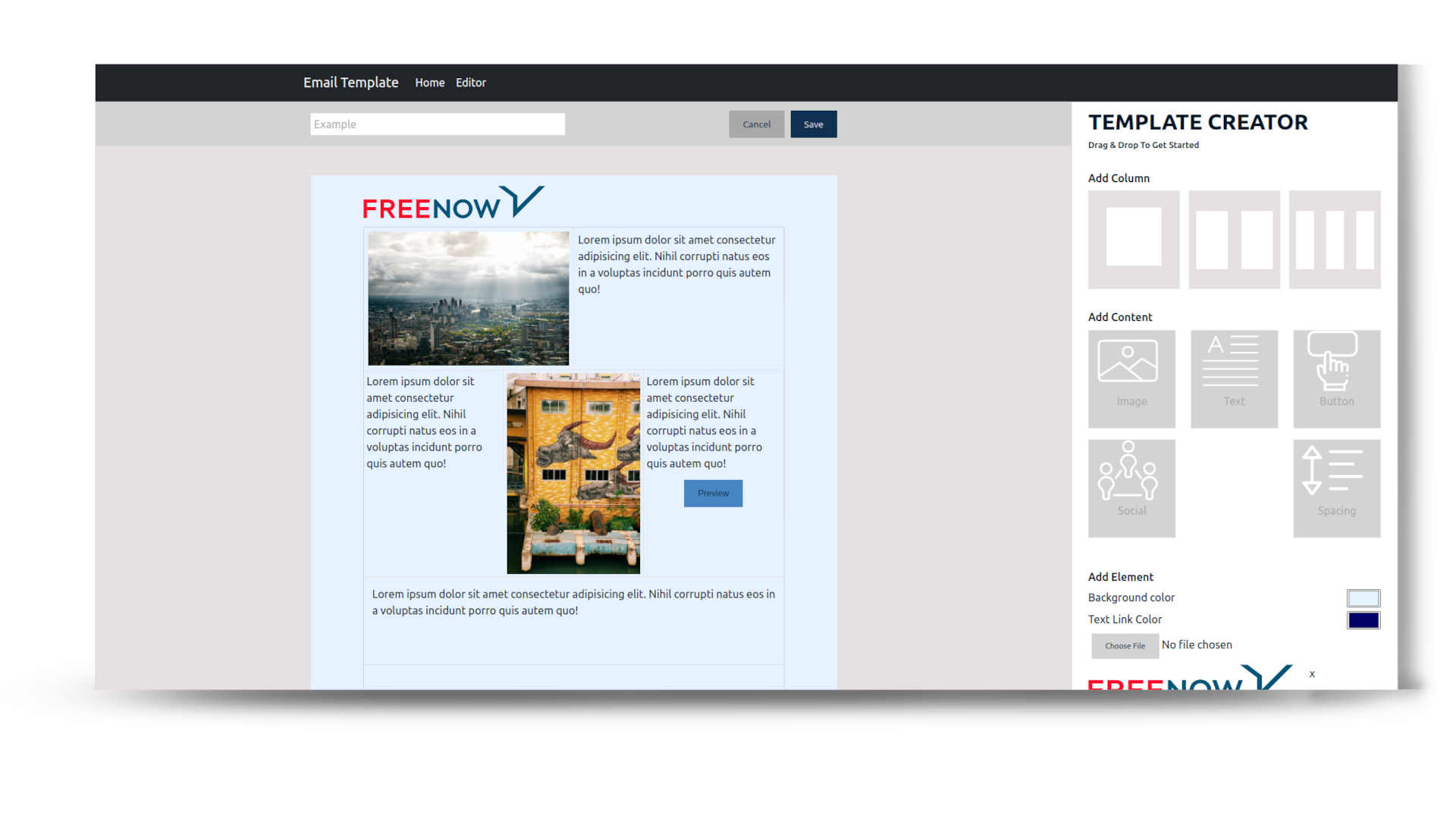 Email Template Building